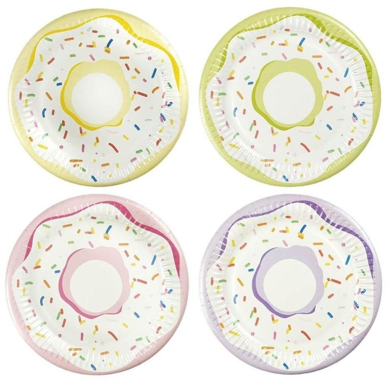 Arpex, talerz papierowy, Donat, 8 szt.