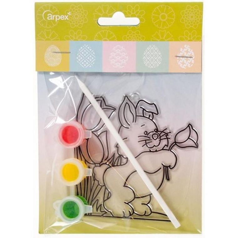 Arpex, witraż, ozdoba wielkanocna z farbkami