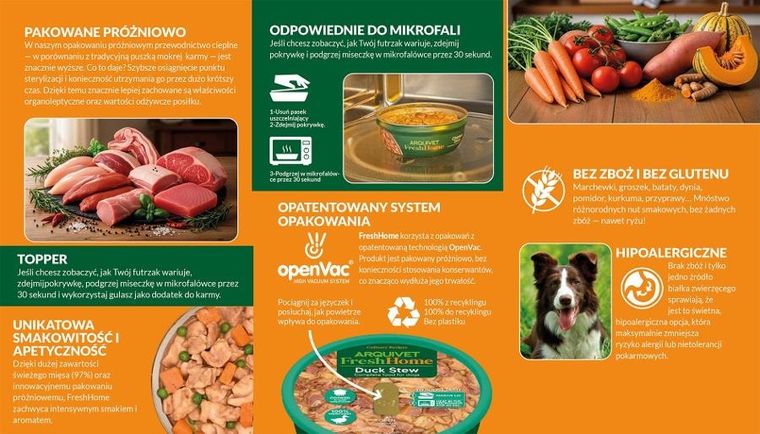 Arquivet, Fresh Home, Gulasz Wieprzowy, karma mokra dla psów, 280g