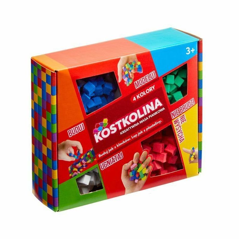Art and Play, kostkolina, masa plastyczna, czerwona
