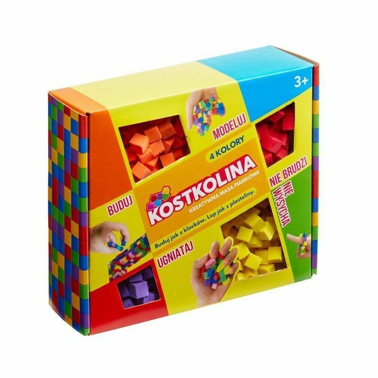 Art and Play, kostkolina, masa plastyczna, żółta
