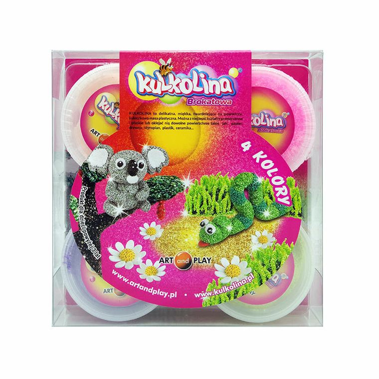 Art and Play, kulkolina, masa plastyczna, brokatowa