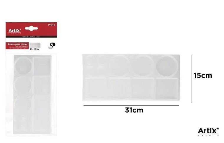 Artix, paleta malarska, prostokątna, 31-15 cm