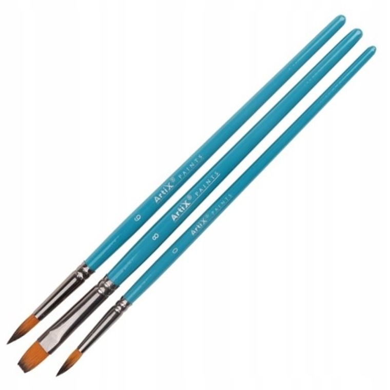Artix, pędzle syntetyczne, 3 szt.