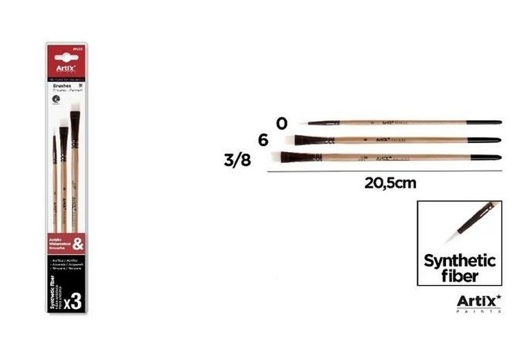 Artix, profesjonale pędzle malarskie, 3 szt.