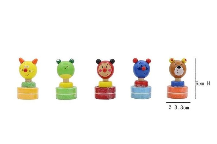 Artyk, drewniany stempelek z tuszem