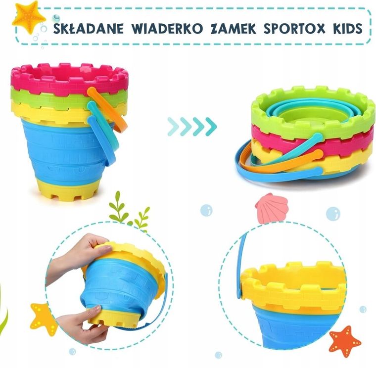 Artyk, Sportox Kids, składane wiaderko do piasku