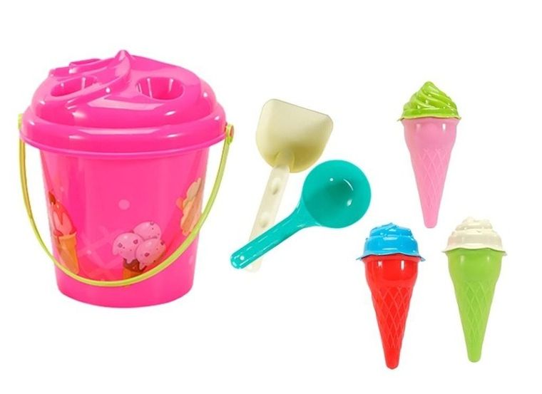 Artyk, zestaw do piasku, różowy