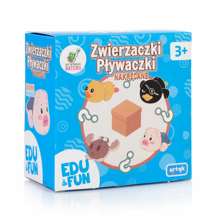 Artyk, zwierzaczki pływaczki, zabawka do kąpieli