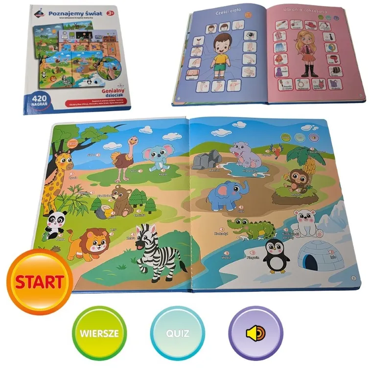 Askato, Genialny dzieciak, Poznajemy Świat, książka interaktywna