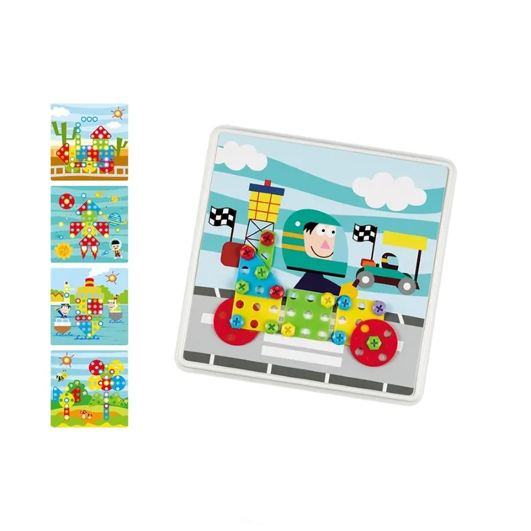 Askato, Genialny dzieciak, śrubkowy trening małej rączki, mozaika, 116 elementów