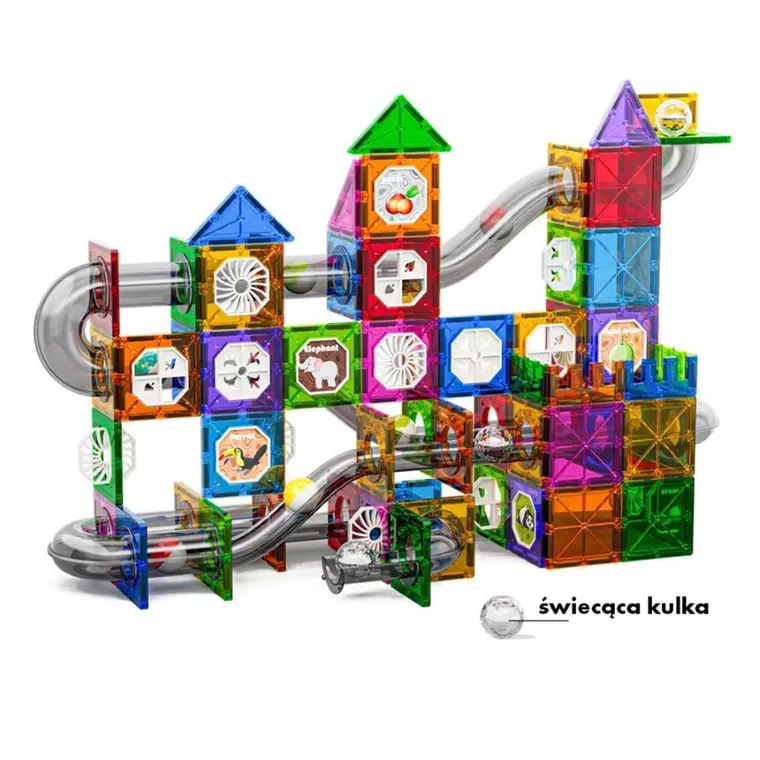 Askato, klocki magnetyczne, 168 elementów