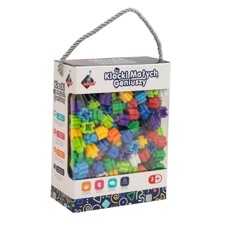 Askato, Klocki Małych Geniuszy, klocki konstrukcyjne, 310 elementów