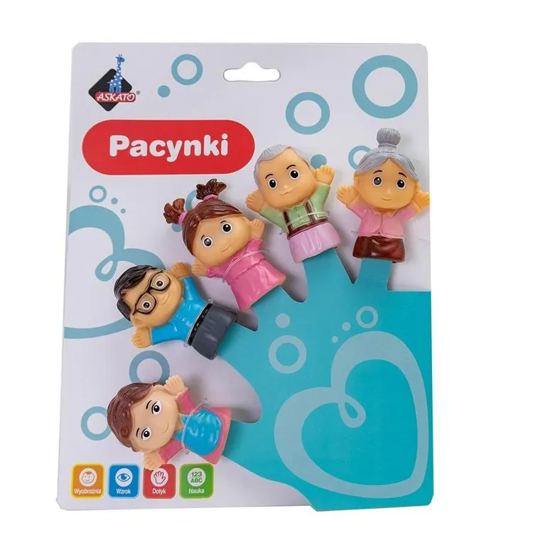 Askato, pacynki na palce, rodzinka