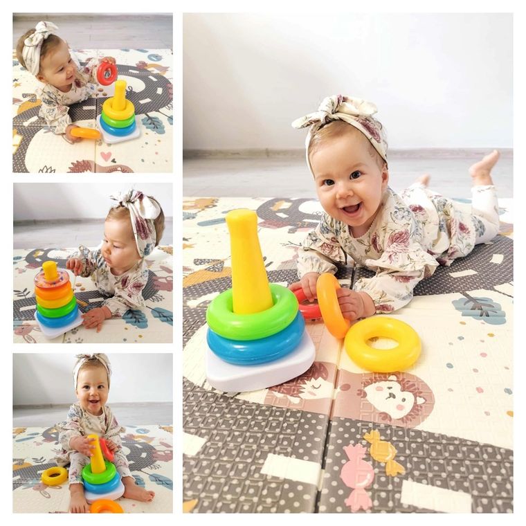 Askato, piramidka z krążków, 5 elementów