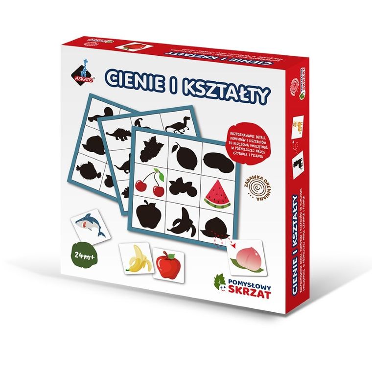 Askato, Pomysłowy skrzat, cienie i kształty, drewniana układanka