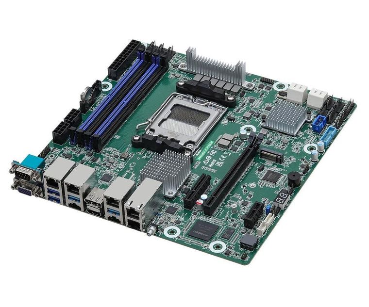 Asrock, płyta główna, B650D4U-2L2T/BCM AM5 AMD Ryzen 7000 B650E, 4xDIMM, SATA, 1xM.2, 2xGbE, 2-10GbE