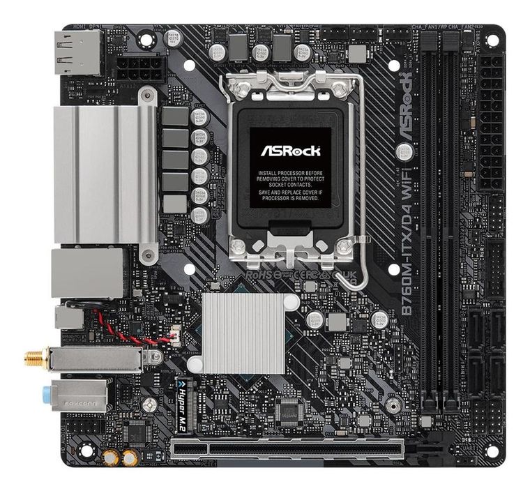 ASRock, płyta główna, B760M-ITX D4 WIFI s1700 2DDR4 mITX M.2 USB-C