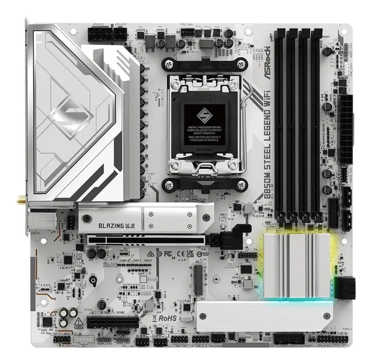 ASRock, płyta główna, B850M STEEL LEGEND WIFI AM5 4DDR5 HDMI/DP mATX