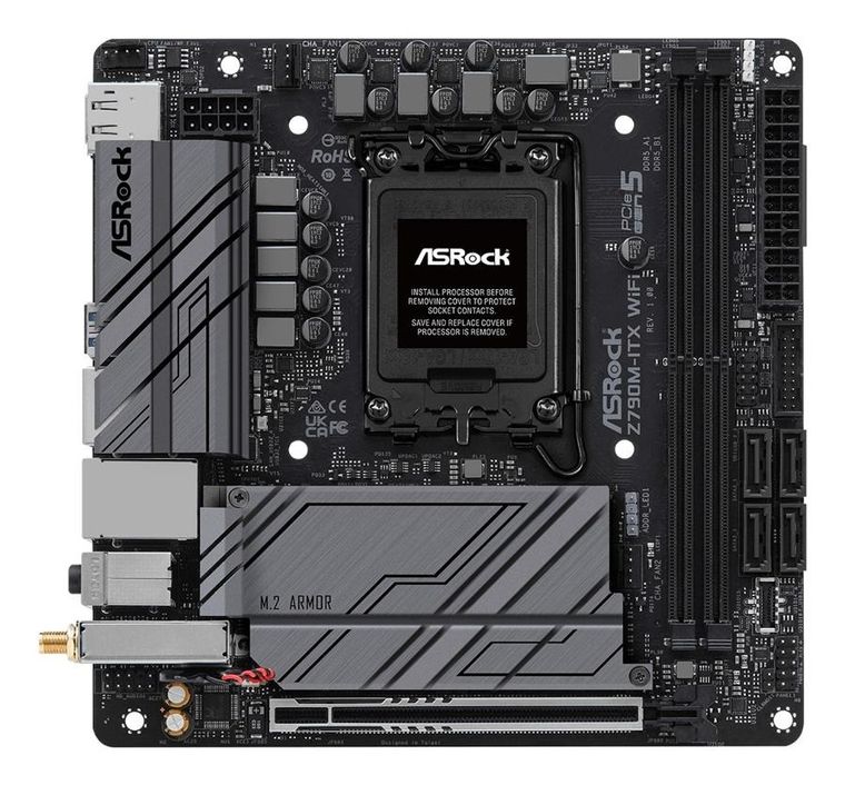 ASRock, płyta główna, Z790M-ITX WIFI S1700 2DDR5 HDMI M.2 mITX