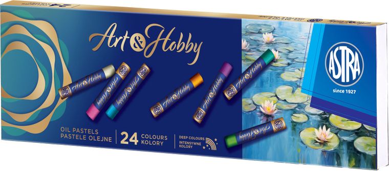 Astra, Art&Hobby, pastele olejne, 24 kolory