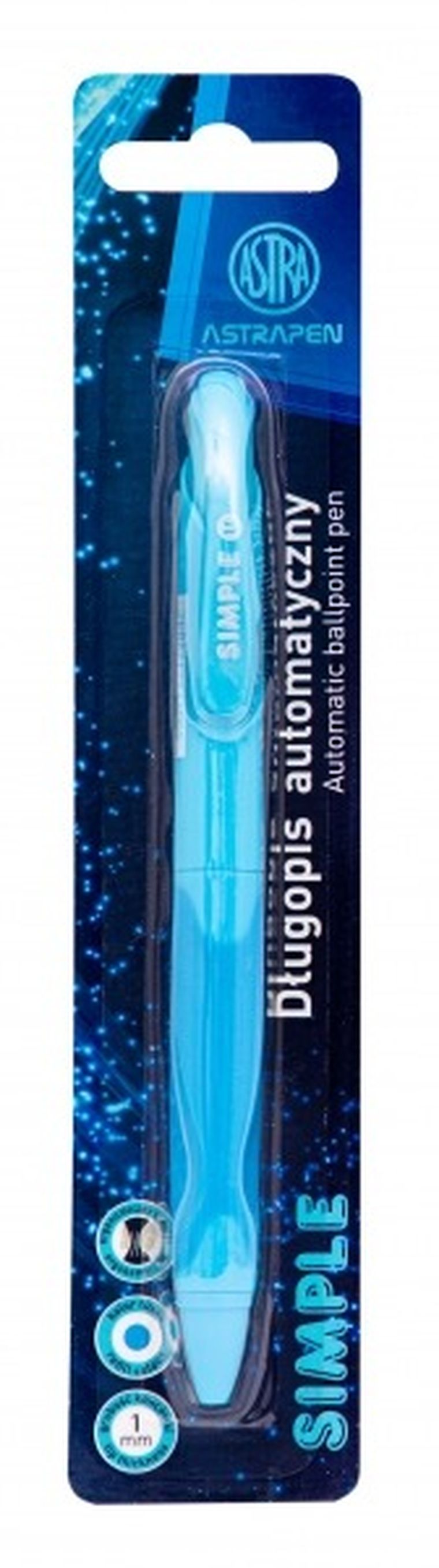 Astra, Astrapen, długopis automatyczny do nauki pisania, 0,7 mm, 1 szt.