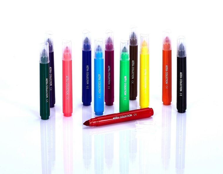 Astra, flamastry jumbo, 12 kolorów