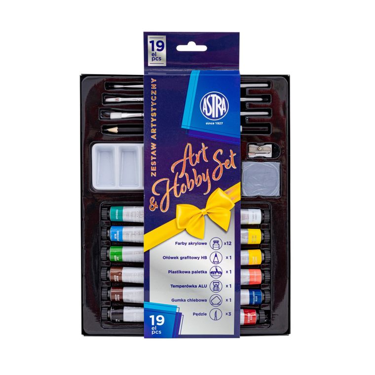 Astra, zestaw artystyczny, 19 elementów