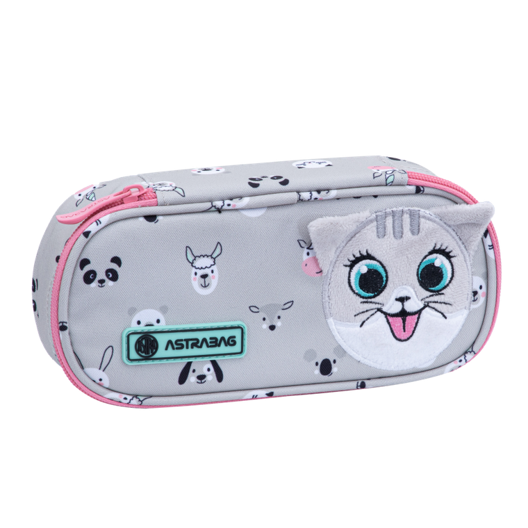 Astrabag, piórnik, owalny, Kitty The Cute