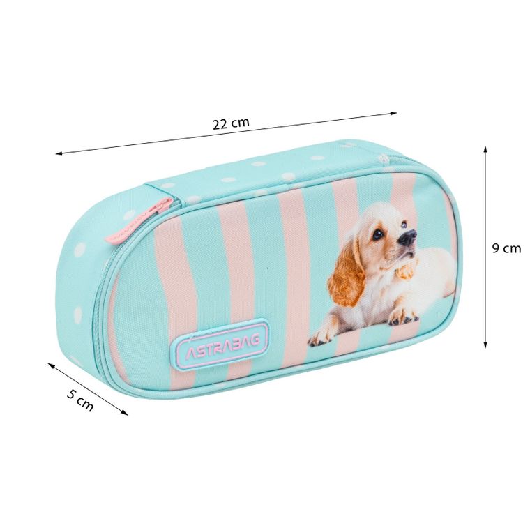 Astrabag, piórnik owalny, Puppy Line