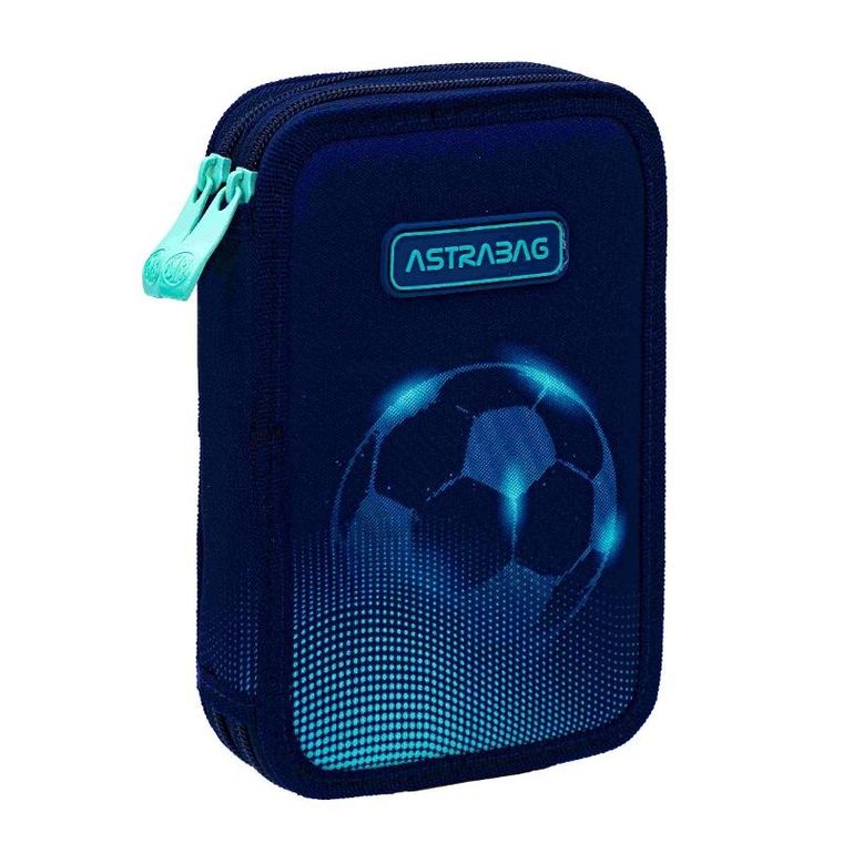 Astrabag, piórnik rozkładany, podwójny, Football Light