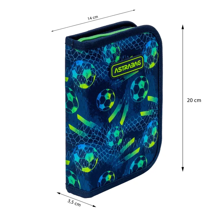 Astrabag, piórnik rozkładany, pojedynczy, Football