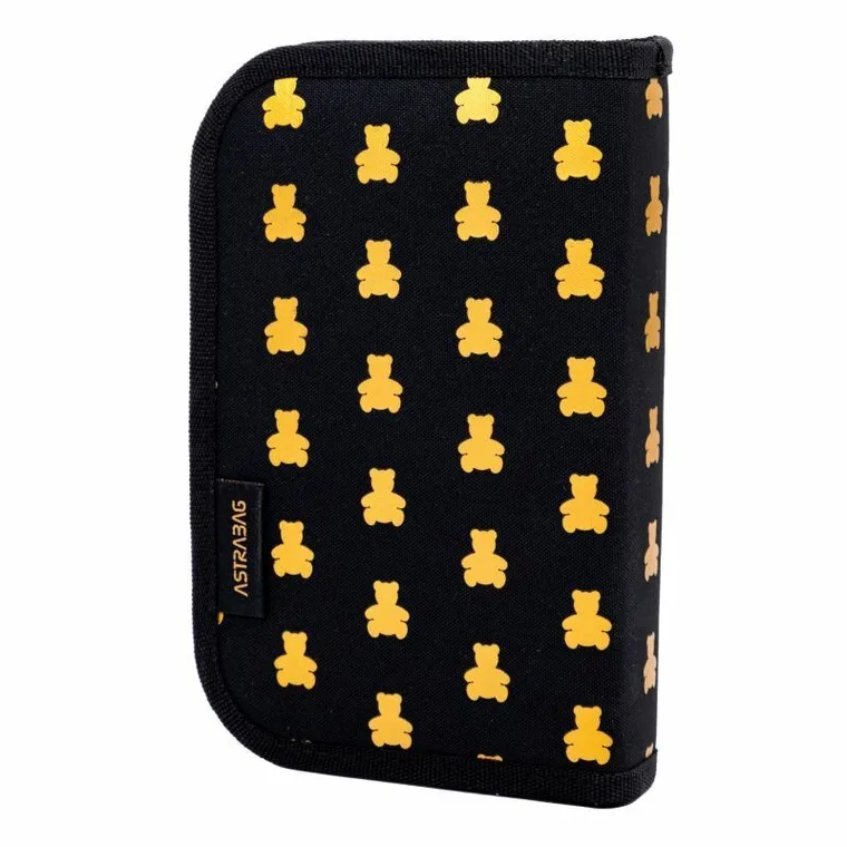 Astrabag, piórnik rozkładany, pojedynczy, Golden Teddy
