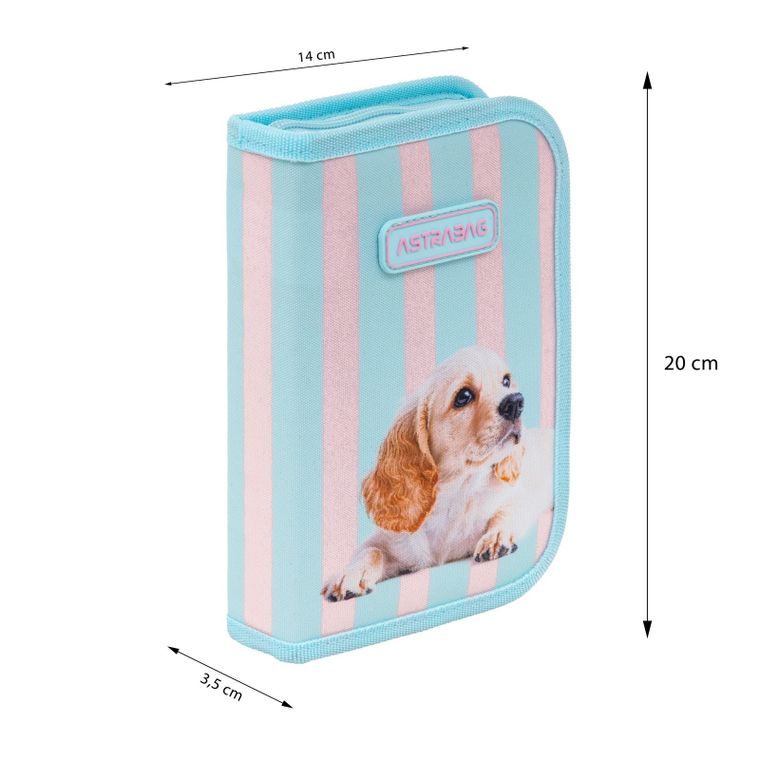 Astrabag, piórnik rozkładany, pojedynczy, Puppy Line