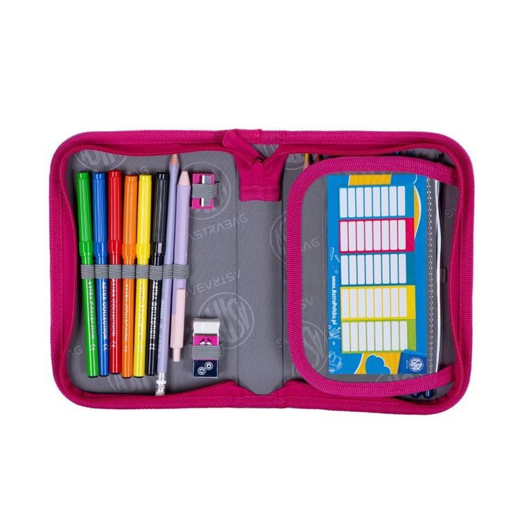 Astrabag, piórnik rozkładany, pojedynczy, z wyposażeniem, Lo&Ve