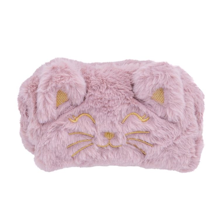 Astrabag, piórnik saszetka, Fluffy Kitty Pink