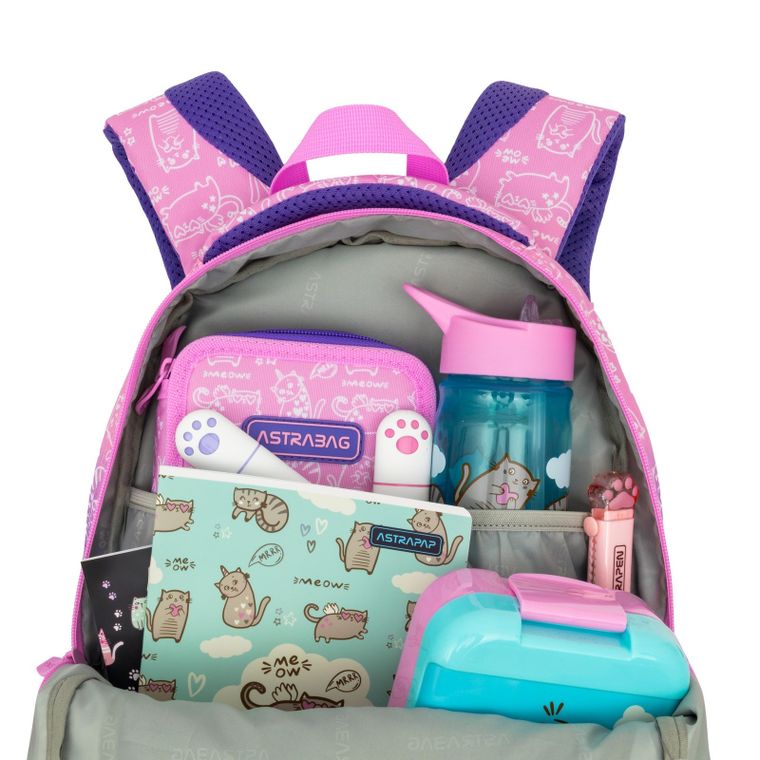 Astrabag, plecak szkolny, 3-komorowy, Kitty