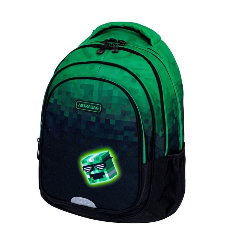 Astrabag, plecak szkolny, 3-komorowy, Pixel Hero