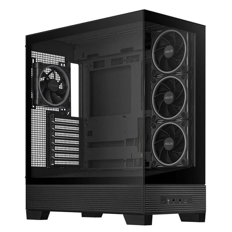 Asus, obudowa komputerowa, A31 PLUS TG ARGB BLACK