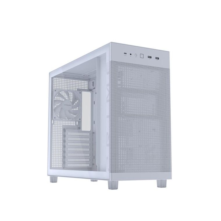 Asus, obudowa komputerowa, PRIME AP303 TG WHITE