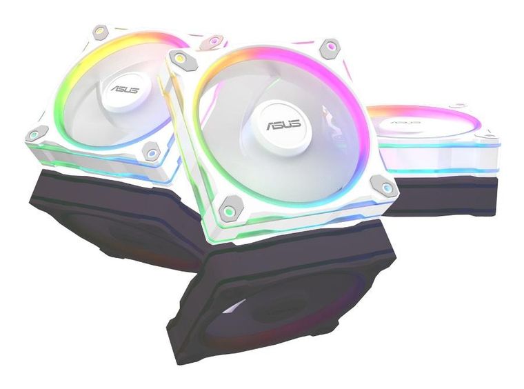 Asus, Prime, wentylator, biały, ARGB, MR120 FAN