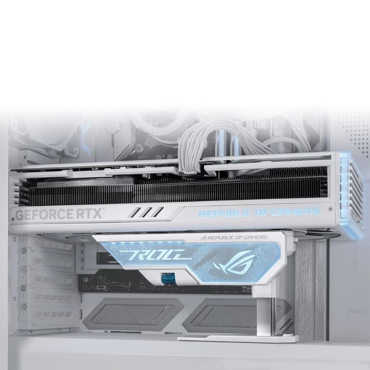 Asus, uchwyt na kartę, XH01 ROG HERCULX WHITE