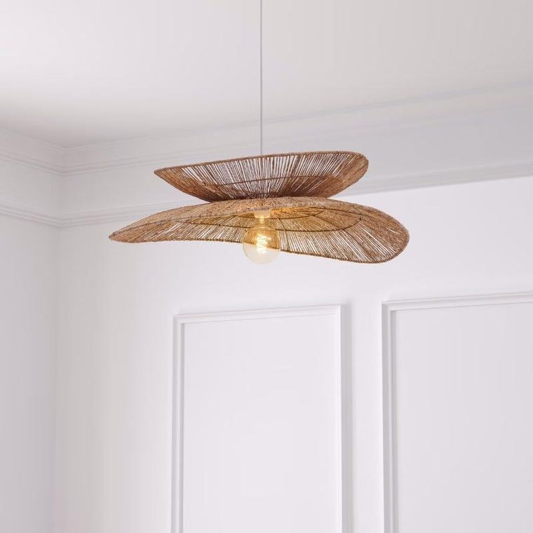 Atmosphera, Alara, wisząca lampa z jutowym kloszem