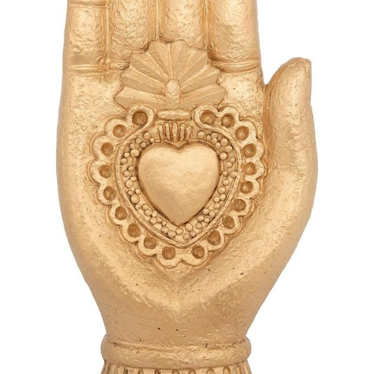 Atmosphera, Amira, figurka dłoń z sercem, 16,5 cm