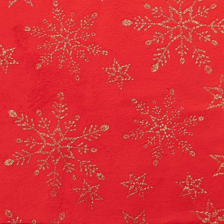 Atmosphera, bieżnik na stół, ze złotym wzorem, czerwony, 28-300 cm