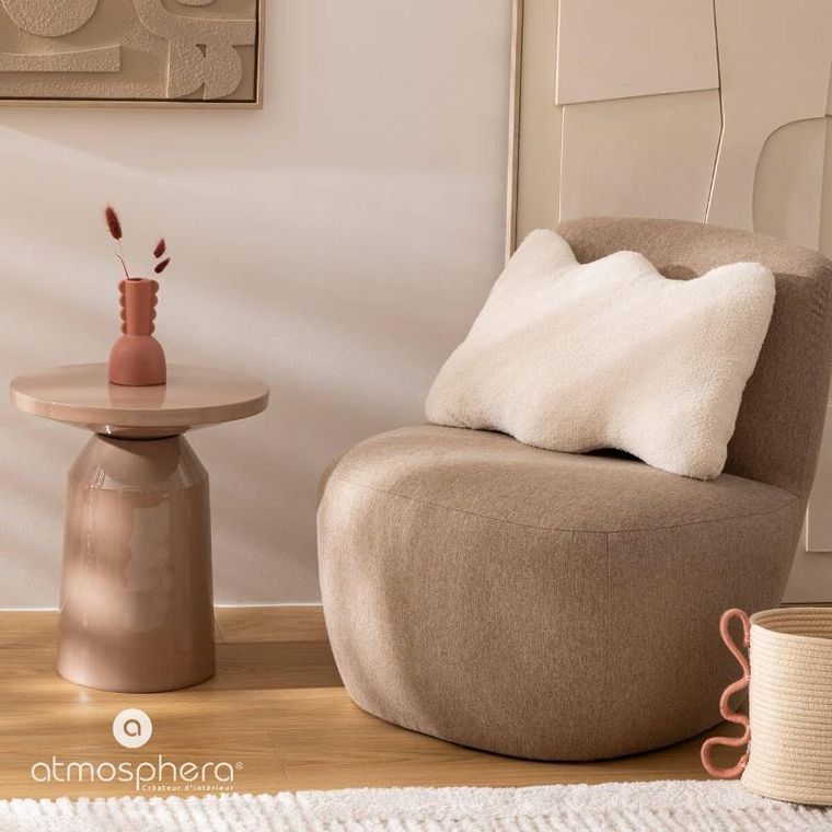 Atmosphera, Bouclé Wavy Bliss, poduszka dekoracyjna, 48-13-35 cm