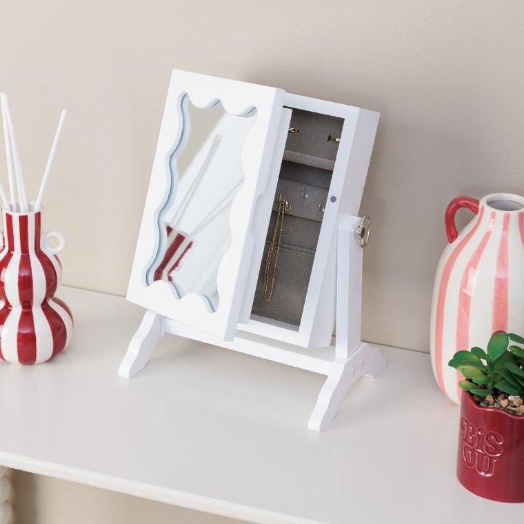 Atmosphera, Cheri, lusterko kosmetyczne ze schowkiem na biżuterię, 29-22-15 cm