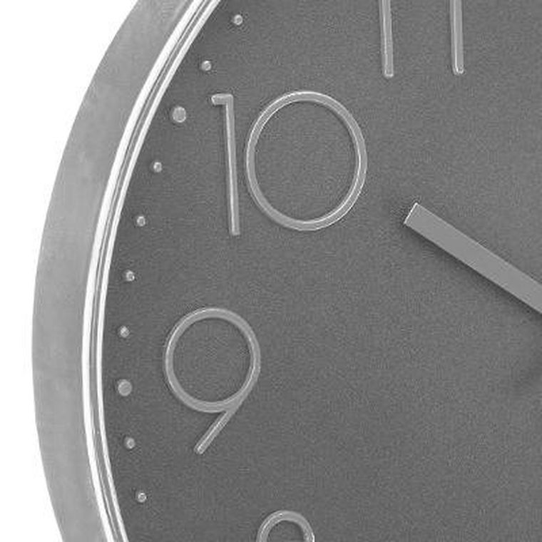 Atmosphera, cichy zegar ścienny, szary, Ø 30 cm