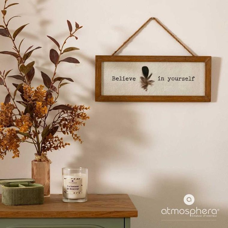 Atmosphera, dekoracja ścienna w ramce, Yona, 38-15 cm