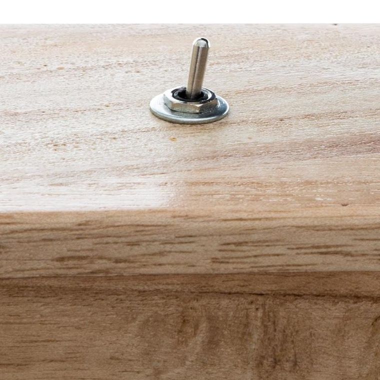 Atmosphera, drewniana podstawa, Tibu, na żarówkę dekoracyjną, 20-8-9 cm